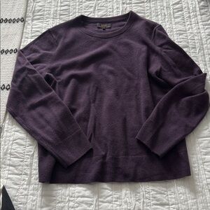 Worn Once! Quince Mongolian Cashmere Crewneck Sweater, Deep Orchid Purple, Sz M